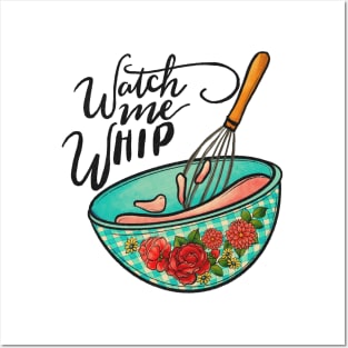 watch me whip vintage kitchen art Posters and Art